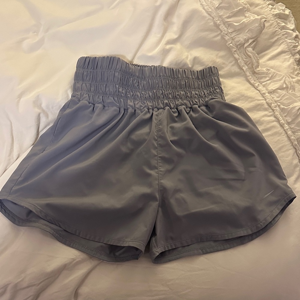 Nike Women's Light purple High-Rise Athletic Shorts with Smocked Waistband